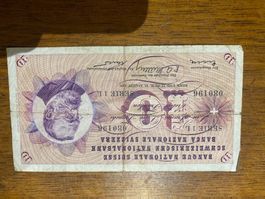 Billet suisse 25.08 1955 banknoten