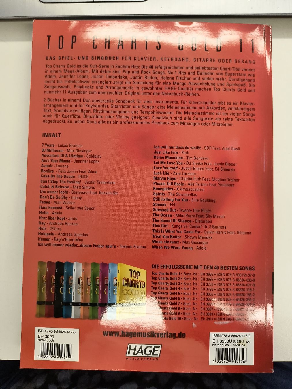 Livres: Top Charts Gold 11 Liederbuch + 2 CDs Playback – D'occasion à Schöfflisdorf par kin_2dp9 1