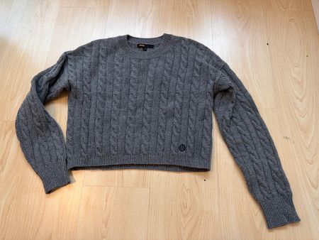 Damen Pullover Maje Zopfmuster grau Grösse 1 gebraucht