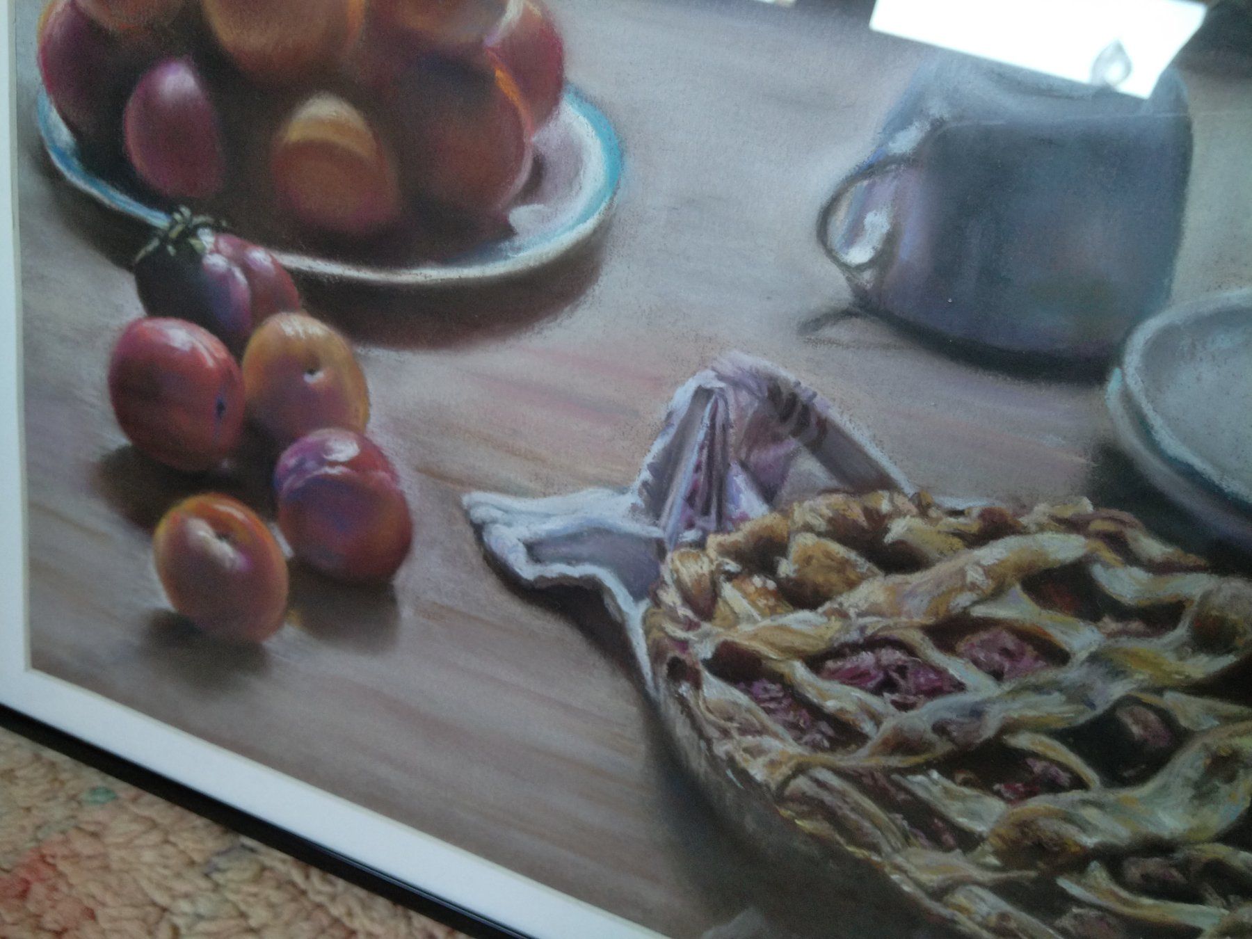 Dipinti: Ölpastellgemälde nature morte – Usato da La Sage venduto da Blumenstrauss1 1