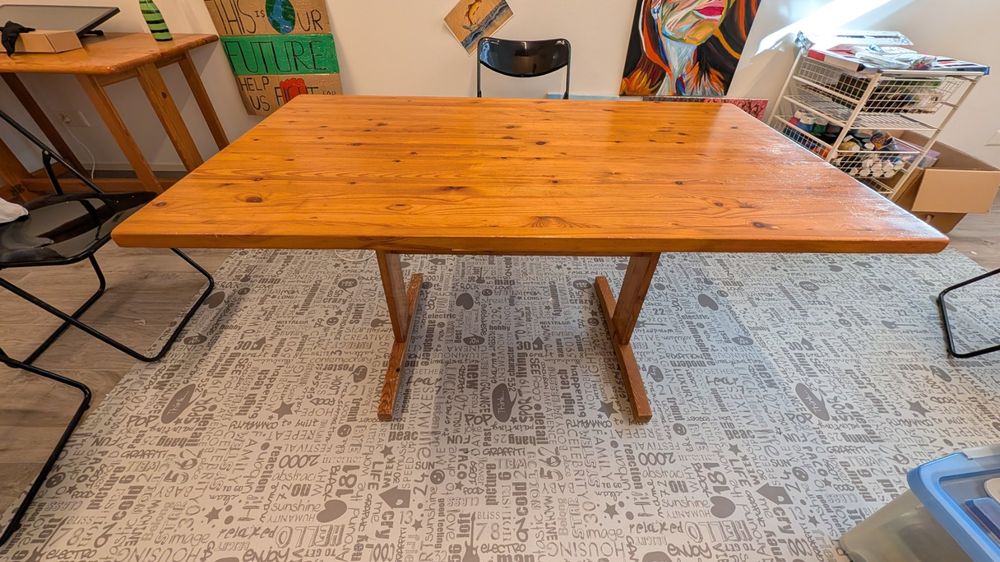 Sturdy Solid Wood Dining/Craft Table (80x140cm) (Gebraucht) in Zug für ...