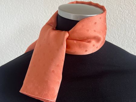 Colora Foulard, 100% Seide, Lachs, NEU