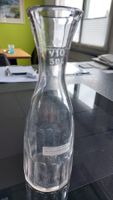 Antike, geeichte Halbliterkaraffe Glas um 1900, mundgeblasen