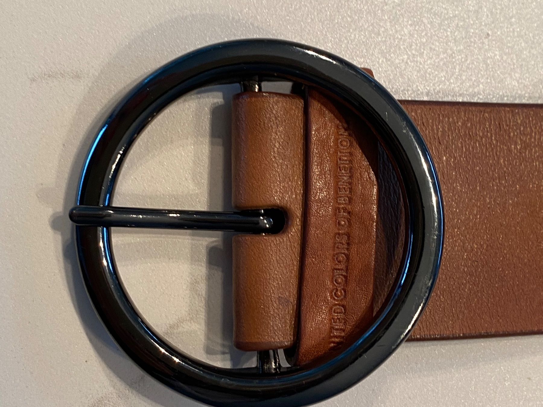 Benetton Gürtel: Leder Gürtel braun - XS  -'BENETTON – Neu (gemäss Beschreibung) aus Jona von Prada1969 4