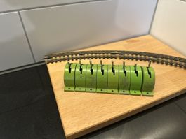 Trix Schaltpult grün 7-fach gebraucht Modellbahn