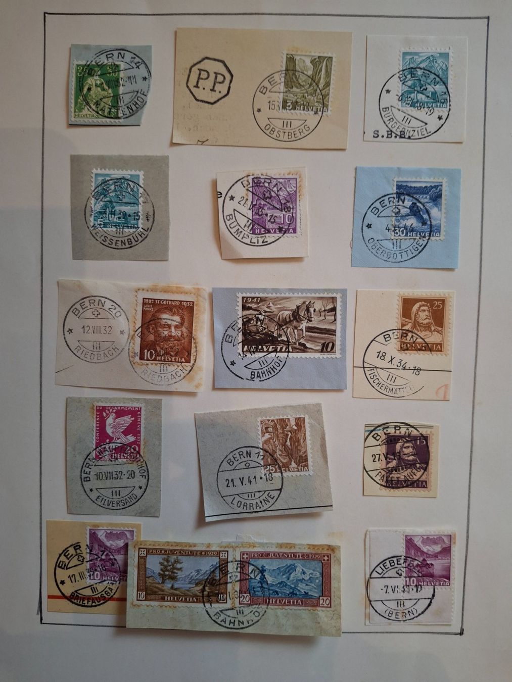 Tutti i francobolli: timbres vollstempel BERN différents offices. – Usato da Sorvilier venduto da carose01 1