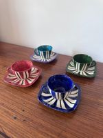 Set de 4 tasses à café vintage 1960 Italie