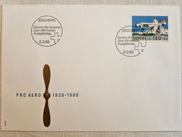 Pro Aero 1938-1988, Ersttagsbrief