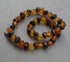 ♥ KUGEL ARMBAND / Baltischer Bernstein / UNISEX ♥