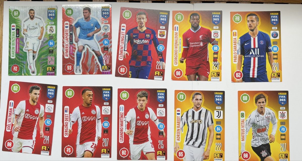 Panini Sammelbilder & Trading cards: 10 Karten Panini Fifa 365 – Gebraucht aus Basel von JM_Cards