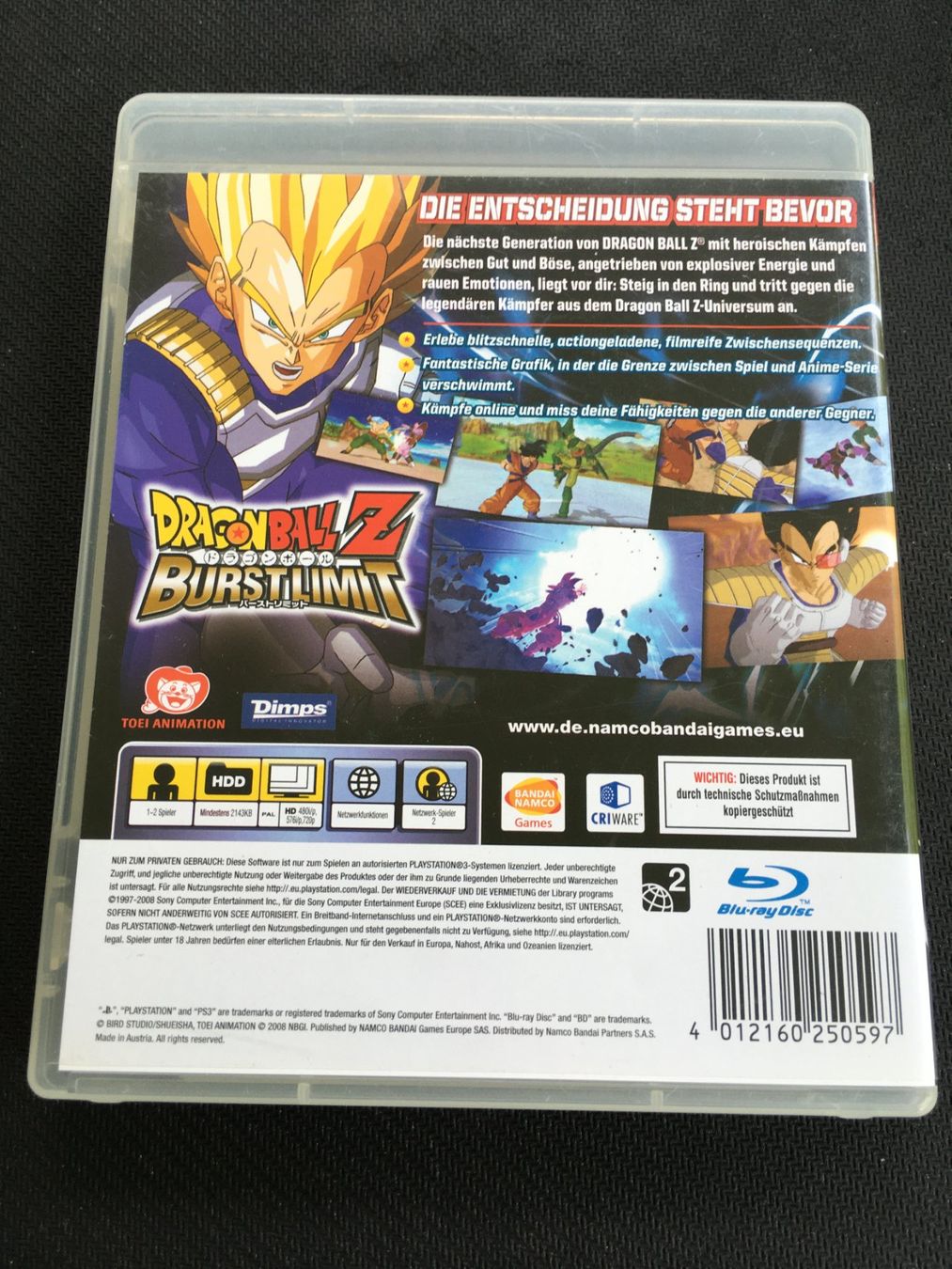 Sony Giochi: Dragonball Z Burstlimit - Playstation 3 / PS3 – Usato da St.Gallen venduto da sjosjo 1