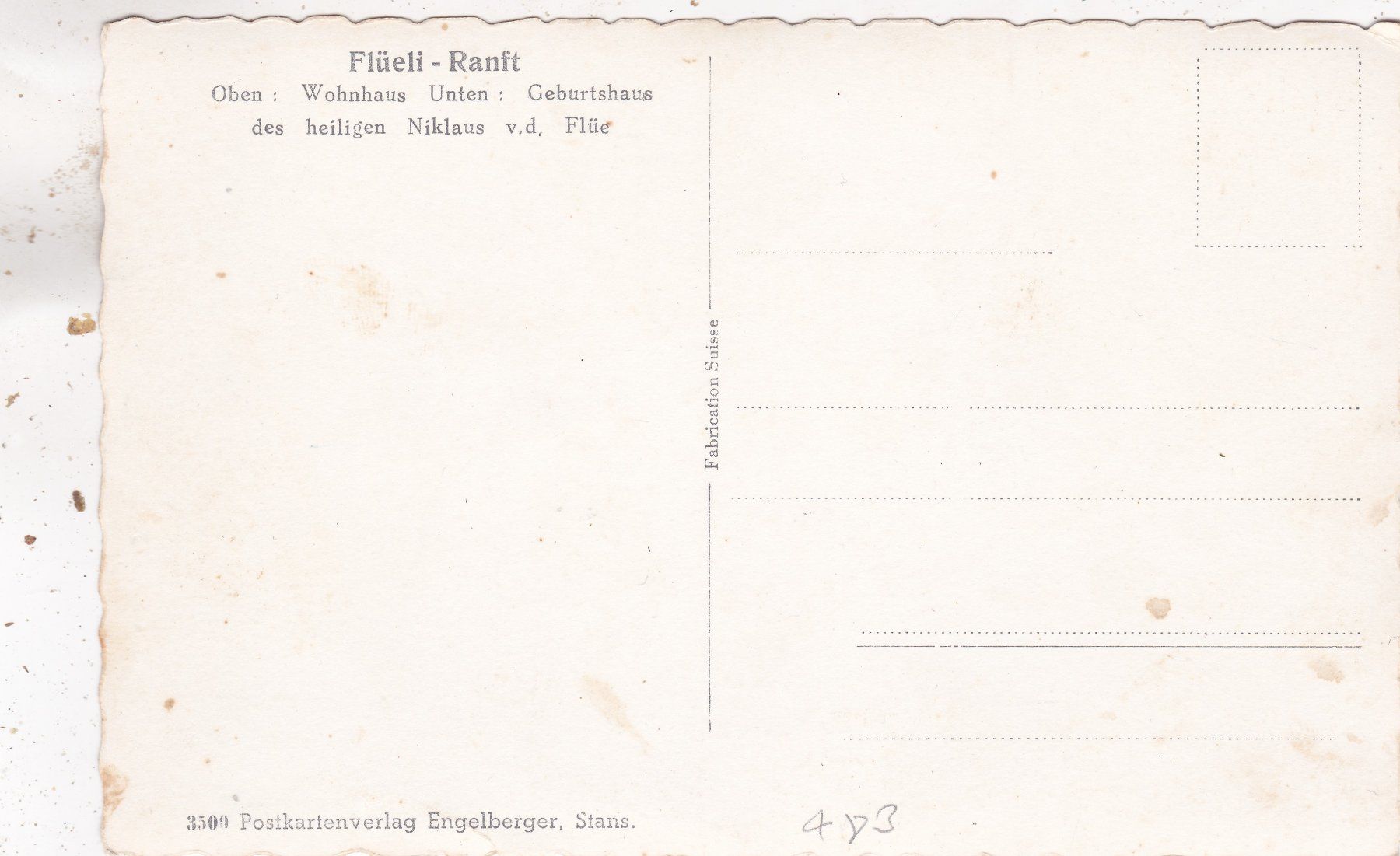 Ansichtskarten: Flüeli Ranft – Gebraucht aus Herisau von Lisegrat2008 1
