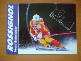 VRENI SCHNEIDER (CH) AUTOGRAMMKARTE TOP