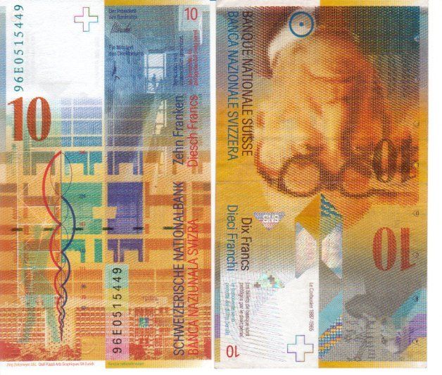 Banconote: 10 Fr 1996 bankfrisch unz – Nuovo e nell'imballaggio originale da Gelterkinden venduto da Cakir