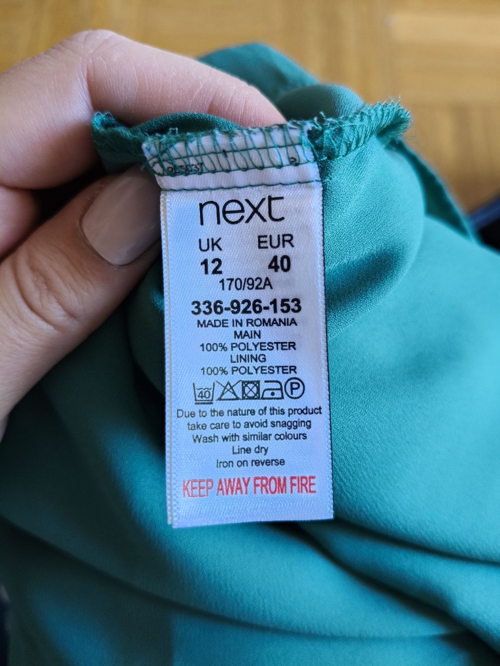 Next Kleider: Robe fleurie vert taille 40  – Neu (gemäss Beschreibung) aus Petit-Lancy von Elissouche 4