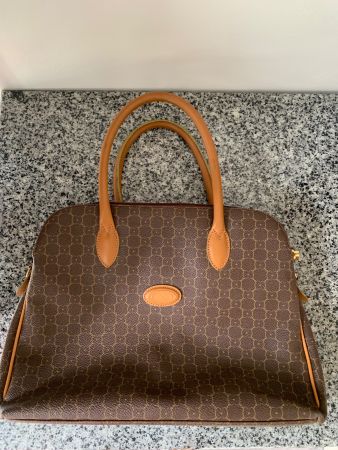 CC Handtasche Bag mit Leder, 3 Fächer mit Reissverschluss