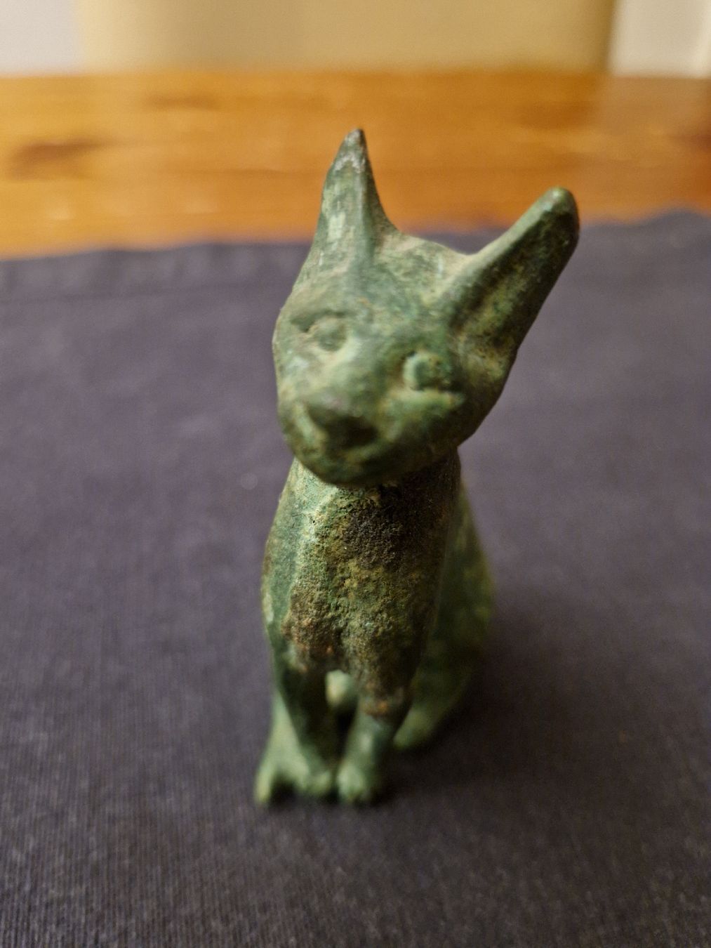 Statuette: Katzenfigur aus Gusseisen – Usato da Fislisbach venduto da mka_km8f 4