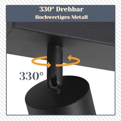 Lampadari & plafoniere: Deckenstrahler Deckenleuchte 5 flammig Spots Deckenlampe – Nuovo e nell'imballaggio originale da Hundwil venduto da Mr.Wong 4