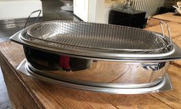 Kuhn Rikon Fischpfannen-Set Edelstahl 4-teilig