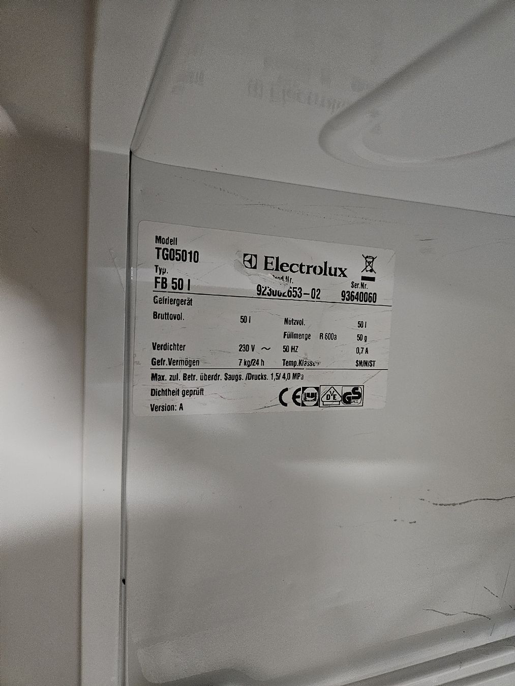 Congelatori: Electrolux FB 50 I Kuehlschrank weiss gebraucht – Usato da Rorschach venduto da TimelessTrading 5