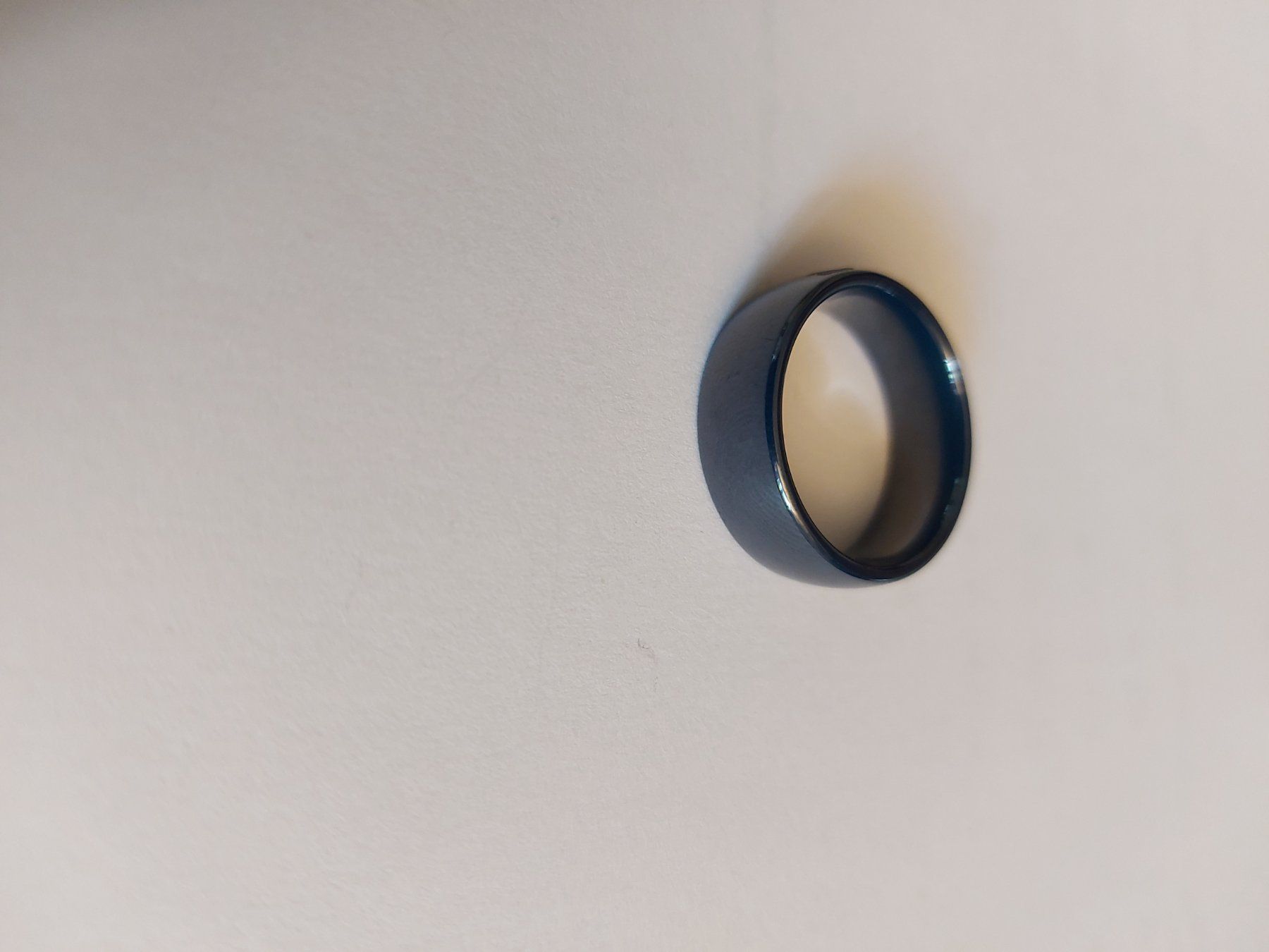 Anelli: Schöner, schlichter Herren Ring, Dunkelblau, Grösse 64 – Nuovo e nell'imballaggio originale da St. Gallen venduto da kamel27 4