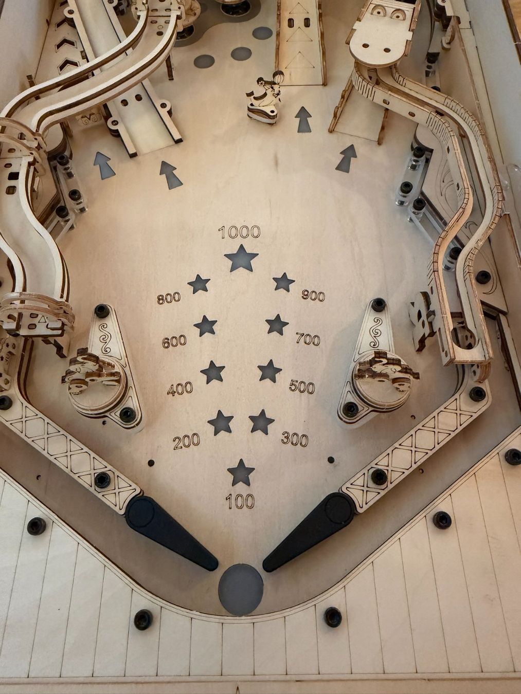 Flipper: Rokr Pinball // Flipper // 3D Holzbausatz zusammengebaut – Usato da Binz venduto da Tempelritter 2