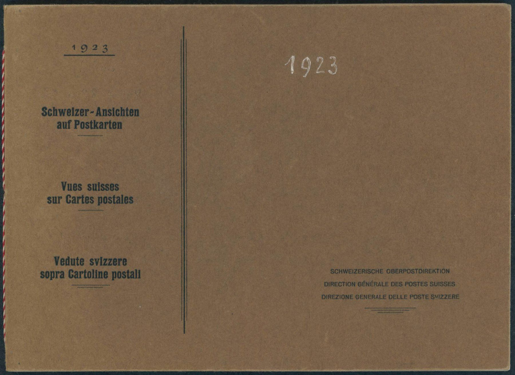 Tutti i francobolli: 1923 - Ganzsache - Geschenkheft - Bildpostkarte – Nuovo (secondo la descrizione) da Schindellegi venduto da leecollect 4