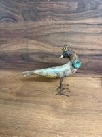 Deko Vogel mit Krone Metall Figur ca 30 cm lang