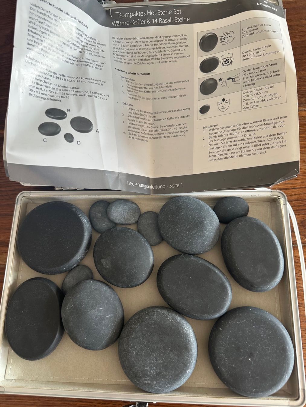 Dispositivi per massaggi: Hot-Stone-Massage-Set – Usato da Kappelen venduto da Beat6166