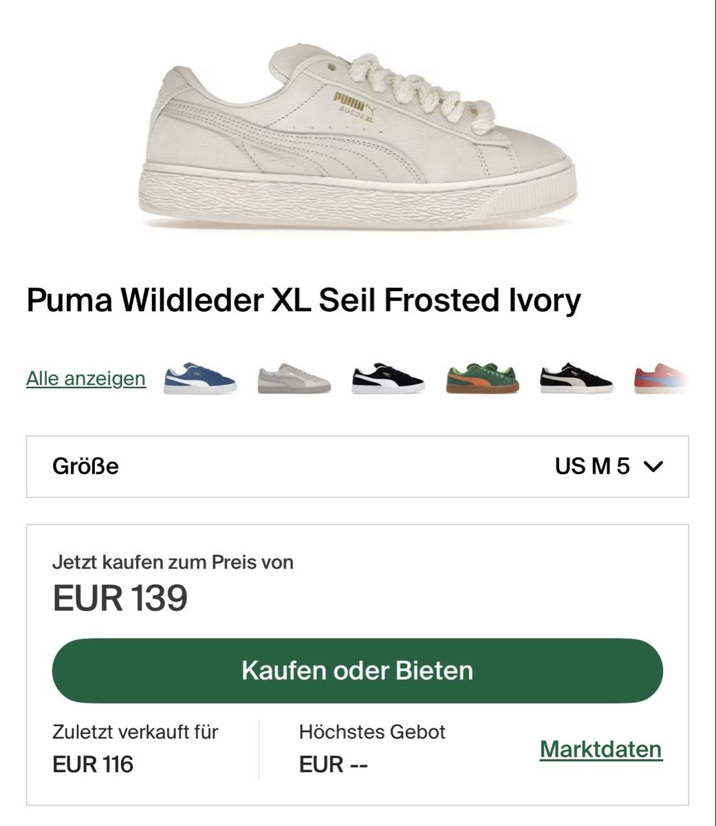 Puma Scarpe da donna: Puma Suede XL Rope 37 – Nuovo (secondo la descrizione) da Wetzikon ZH venduto da shey7 3