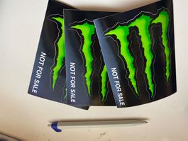 Stickers Monster Energy x 3 neuf