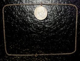 Anhänger aus original 5‑Deutsche‑Mark‑Münze – Vintage