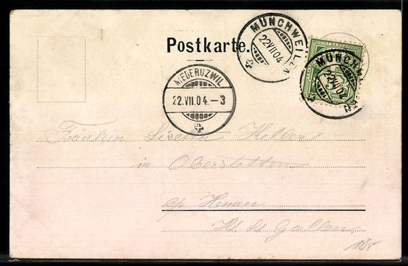 Cartoline postali: AK Wil, Bahnhofstrasse, 1904 – Usato da Berlin venduto da bartko-reher 1