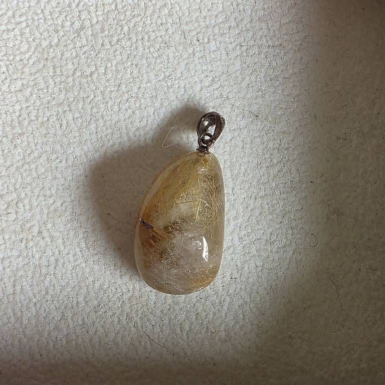Anhänger: Pendentif en véritable Quartz Rutile  – Neu und originalverpackt aus Orbe von Adaline.64 2