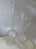 Vase mundgeblasen Glas filigran 2 Stück Kugelfisch