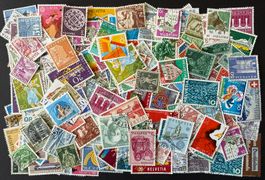Briefmarken Schweiz (200 Stück), Top Qualität