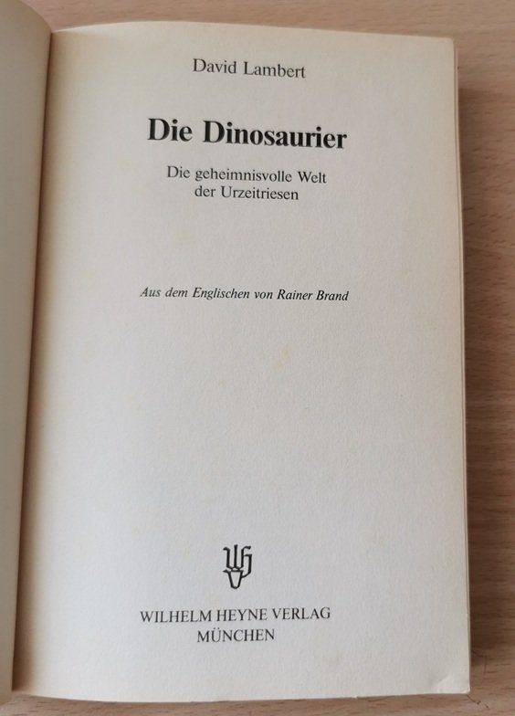 Livres: Die Dinosaurier (Buch, David Lambert) – D'occasion à Wilen b. Wollerau par morethanmusic 1