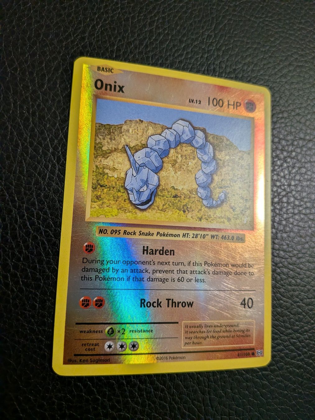 Pokémon Carte collezionabili: Evolutions Onix reverse 61/108 Ab 1 – Usato da Paradiso venduto da Pkmn10 1