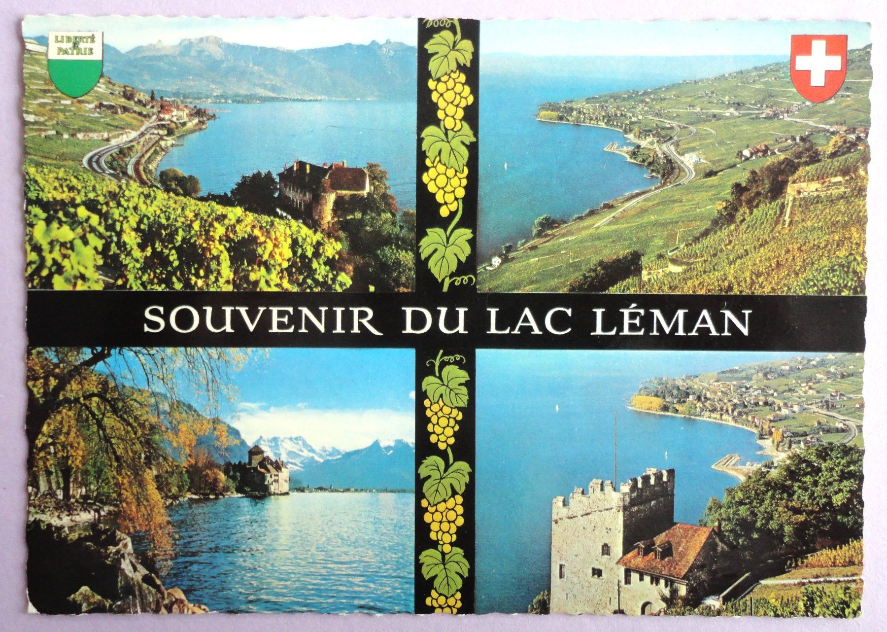 Ansichtskarten: Souvenir du Lac Léman – Gebraucht aus Fétigny von Billy2miny