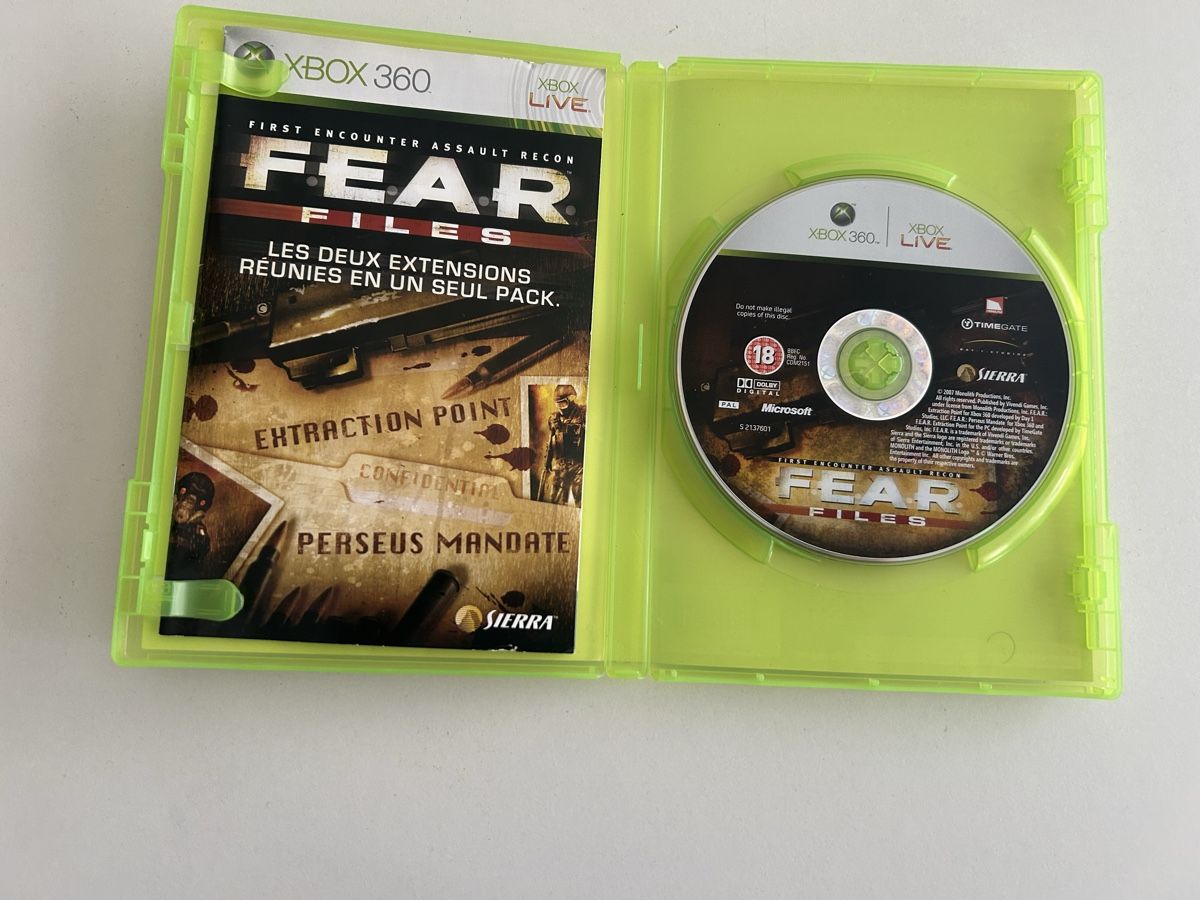 Jeux: FEAR Files cib – D'occasion à Pully par PongDayOne 2