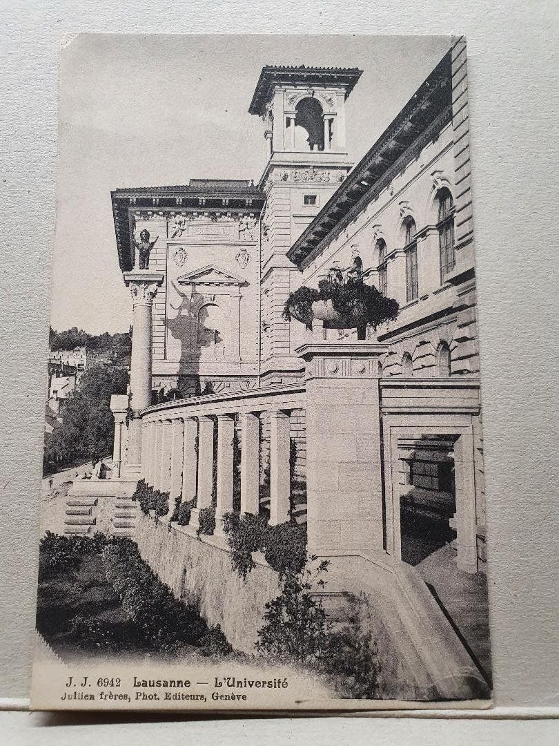 Cartoline postali: LAUSANNE  -  L'Université – Usato da Delémont venduto da Domdom1