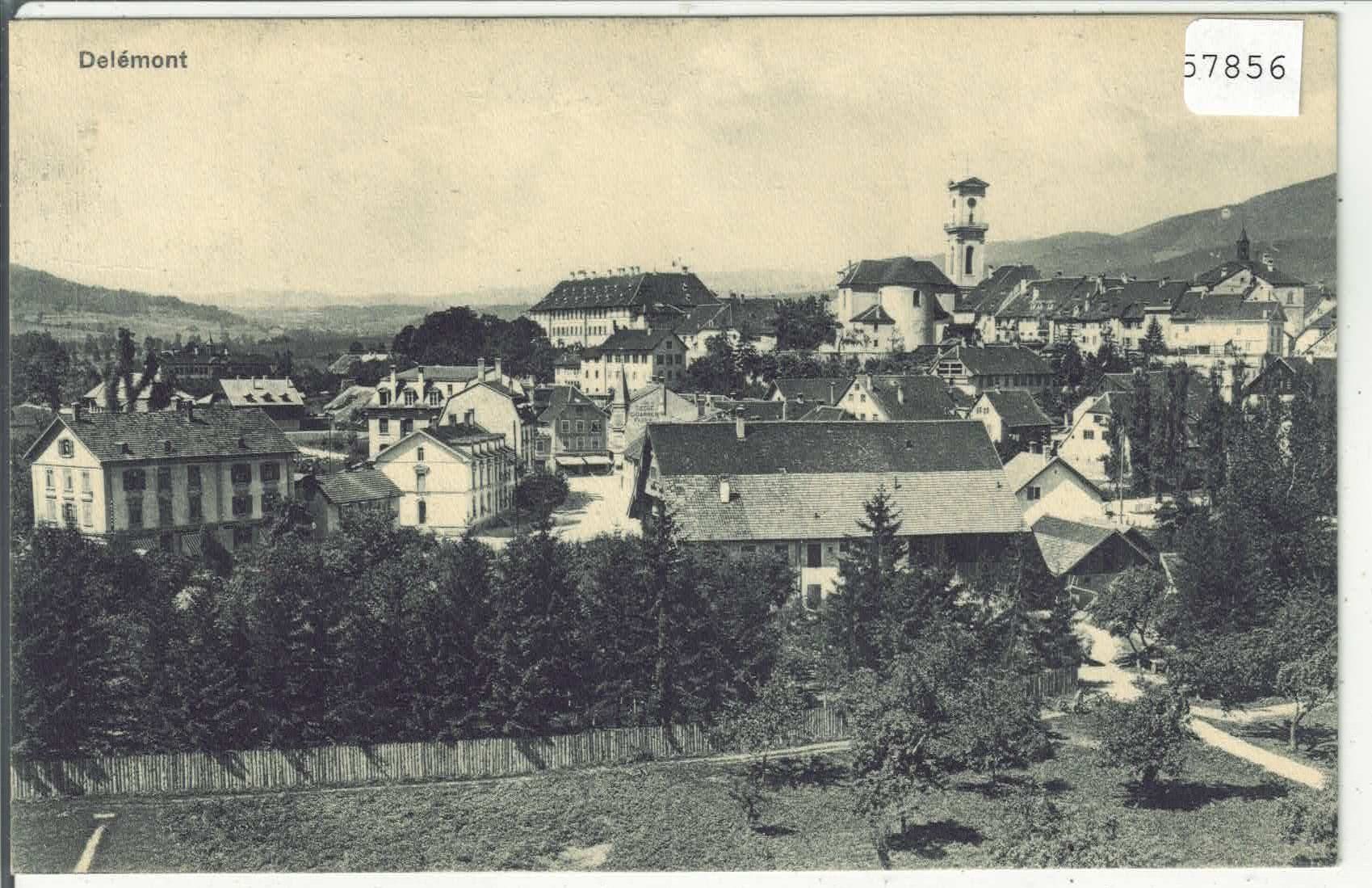 Cartoline postali: Delemont - Vue generale – Usato da Ettingen venduto da Kartenplanet