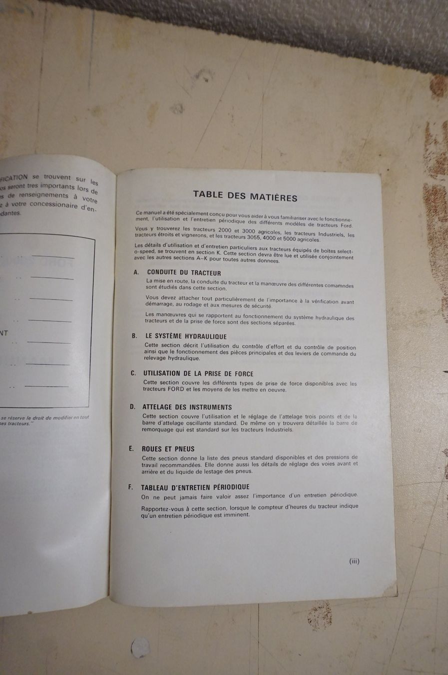 Libri: Carnet d'entretien tracteurs FORD – Usato da Ependes VD venduto da Cartonabanane 2