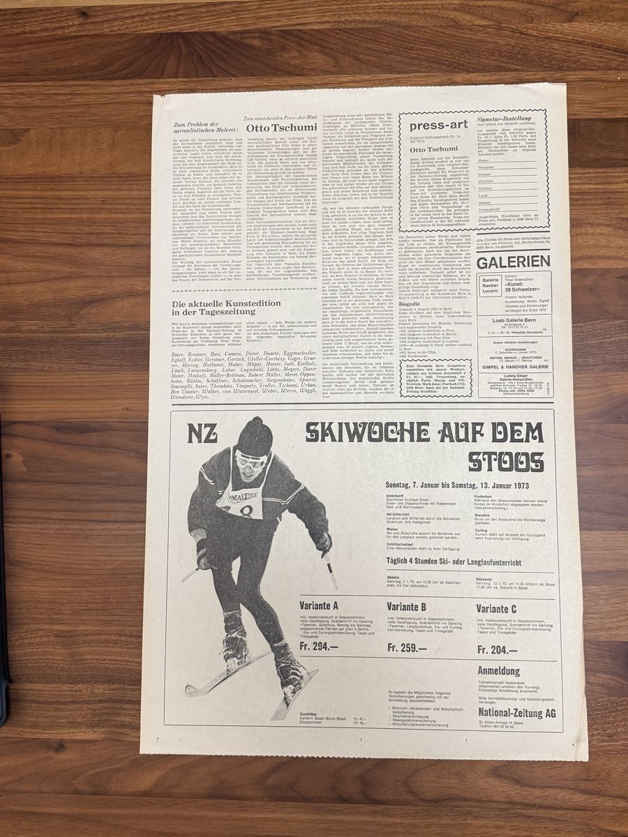 Grafica & Litografie: Otto Tschumi - Offsetdruck handsigniert – Usato da Solothurn venduto da NUVICO 3