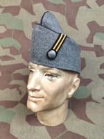 Feldmütze Ord. 1949/72 Oberleutnant Eisenbahn, grober Stoff