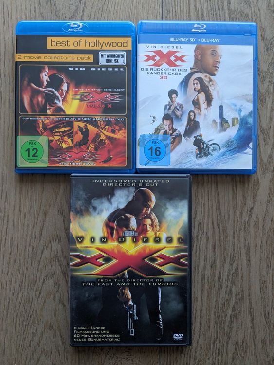 xXx – Triple X (Teil 1-3 auf Blu-ray) (Gebraucht) in Port für CHF 14 ...