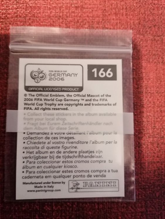 Panini Cartes à collectionner: Panini WM 2006 ZLATAN IBRAHIMOVIC Nr. 166 – D'occasion à Balsthal par roh_dt72 1