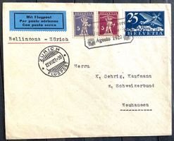 1927 / Flugpost Brief / Bellinzona - Zürich