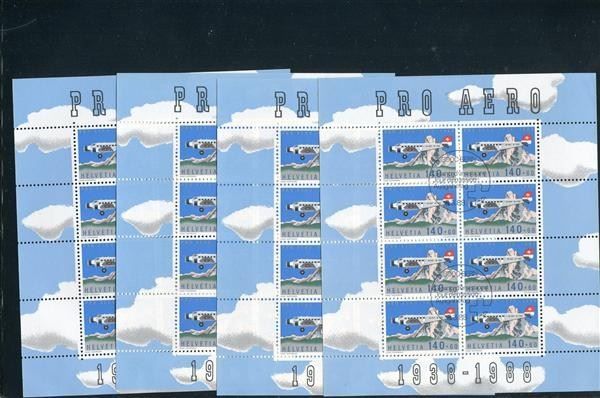 Alle Briefmarken: 1988 Nr. FO49 9 Bogen mit ET-Stempel – Gebraucht aus Winterthur von Kyoung 1