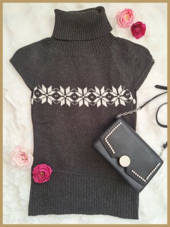 Pull sans manches femme - Neuf -Taille S /Rollkragenpullover